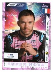 2025 Topps Turbo Attax F1 BWT Alpine Supernova 344 Pierre Gasly-Paralel Pink