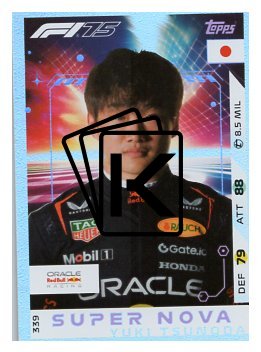2025 Topps Turbo Attax F1 Oracle Red Bull Racing Supernova 339 Yuki Tsunoda