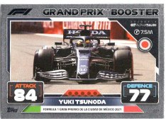 2022 Topps Formule 1Turbo Attax F1 Grand Prix Booster Cards 327 Yuki Tsunoda (Scuderia AlphaTauri)