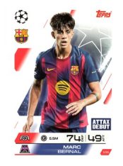 fotbalová kartička 2025-26 Topps Match Attax UCC 106 Marc Bernal (FC Barcelona)