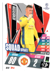fotbalová kartička 2020-21 Topps Match Attax Champions League Extra Squad Update SU10 Dean Henderson Manchester United