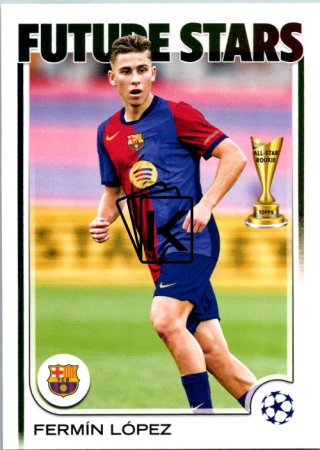fotbalová kartička 2024-25 Topps UEFA Club Competitions Flagship 162 Fermín López – Future Stars FC Barcelona