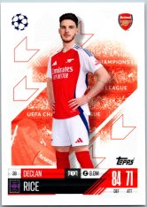 fotbalová kartička 2024-25 Topps Match Attax UEFA Club Competitions  38 Declan Rice (Arsenal)