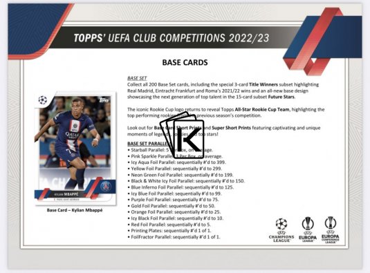 2022-23 Topps UEFA Club Competitions Blaster Box