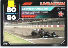 2022 Topps Formule 1Turbo Attax F1 Live Action 2021 247 Lewis Hamilton (Mercedes-AMG)