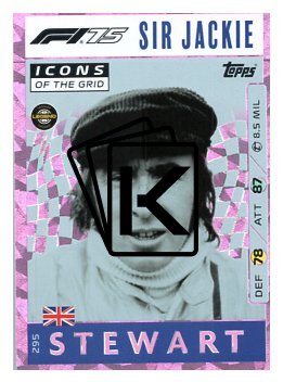 2025 Topps Turbo Attax F1  Icons of the Grid   295 Sir Jackie Stewart-Paralel Pink