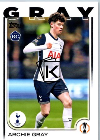 fotbalová kartička 2024-25 Topps UEFA Club Competitions Flagship 170 Archie Gray RC Tottenham Hotspur