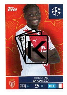 2025-26 Topps Champions League AS Monaco FC 78 Christian Mawissa