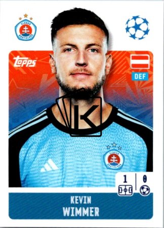 2024-25 Topps Champions League 496 Kevin Wimmer (SK Slovan Bratislava)