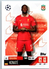fotbalová kartička 2024-25 Topps Match Attax UEFA Club Competitions  50Ibrahim Konate (Liverpool)