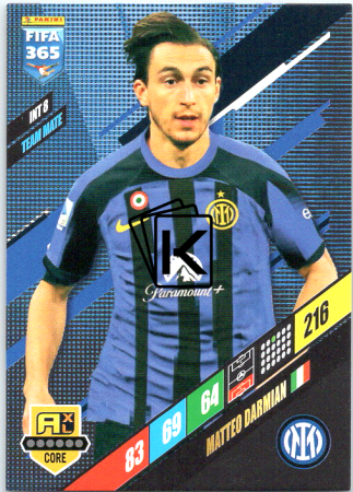 fotbalová karta Panini FIFA 365 2024 Adrenalyn INT8	Matteo Darmian FC Inter Milan