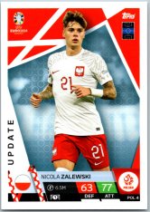 fotbalová karta Topps Match Attax EURO 2024 Update PO4 Nicola Zalewski (Poland)