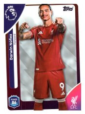 fotbalová kartička 2025-26 Topps  Premier League 177 Darwin Núñez (Liverpool)
