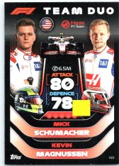2022 Topps Formule 1Turbo Attax F1 Team Duo 165	Mick Schumacher / Kevin Magnussen (Haas)