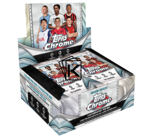 2024-25 Topps Chrome UEFA Club Competitions Jumbo Hobby Box