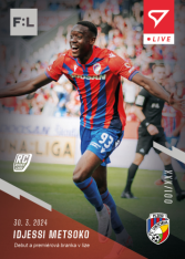 fotbalová kartička 2023-24 SportZoo Fortuna Liga Live L-33 Idjessi Metsoko Plzeň