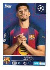 2025-26 Topps Champions League FC Barcelona 185 Ronald Araújo