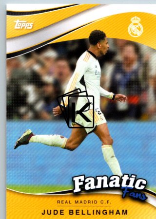 fotbalová kartička 2024-25 Topps Real Madrid CF Fan Set Fanatics Fans FF-1 Jude Bellingham