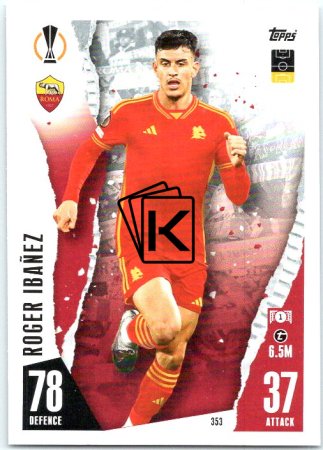 Fotbalová kartička 2023-24 Topps Match Attax UEFA Club Competitions 353 Roger Ibañez AS Řím