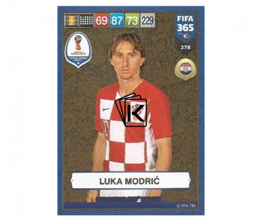 Fotbalová kartička Panini FIFA 365 – 2019 Heroes 378 Luka Modric (Croatia)