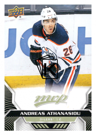 2020-21 UD MVP 162 Andreas Athanasiou - Edmonton Oilers