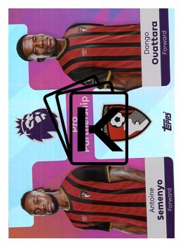 fotbalová kartička 2025-26 Topps  Premier League - Pro Partnership 363 Antoine Semenyo -Dango Ouattara (AFC Bournemouth)