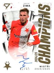 podepsaná karta 2025-26 SportZoo SK Slavia Praha Champions /45 CHS-DZ David Zima