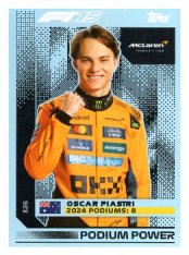 2025 Topps Turbo Attax F1  McLaren Podium Power  326 Oscar Piastri
