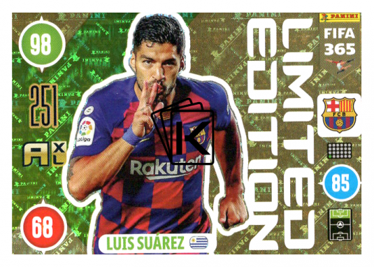 Panini Adrenalyn XL FIFA 365 2021 Limited Edition Luis Suarez FC Barcelona