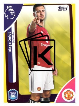 fotbalová kartička 2025-26 Topps  Premier League 204 Diogo Dalot (Manchester United)  - PARALLEL Yellow