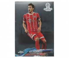 Fotbalová kartička Topps Chrome 2017-18 Champions League 31 Mats Hummels – FC Bayern München