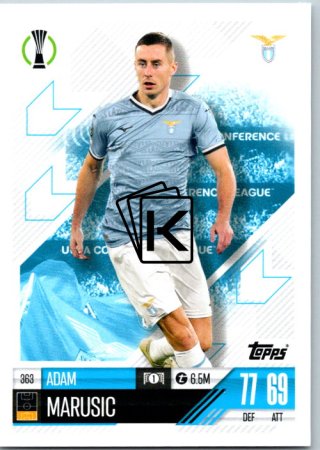 fotbalová kartička 2024-25 Topps Match Attax UEFA Club Competitions 363 Adam Marusic (SS Lazio)
