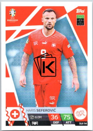 fotbalová karta Topps Match Attax EURO 2024 SUI14 Haris Seferović (Switzerland)