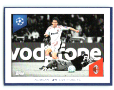 2023-24 Topps Champions League samolepka UCL Moments Fillipe Inzaghi AC Milan