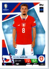fotbalová karta Topps Match Attax EURO 2024 CZE11 Michal Sadílek (Czech Republic)