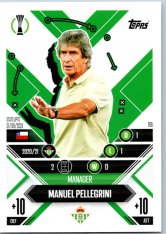 Fotbalová kartička 2024-25 Topps Match Attax EXTRA UEFA Club Competitions Manager Career 118.  Manuel Pellegrini (Real Betis Balompié)