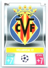 fotbalová kartička 2021-22 Topps Match Attax UEFA Champions League 289 Villarreal CF Logo
