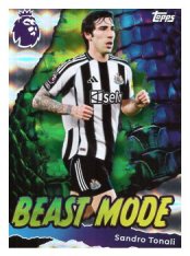 fotbalová kartička 2025-26 Topps  Premier League - Beast Mode 433 Sandro Tonali (Newcastle United)