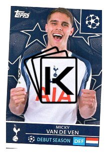 2025-26 Topps Champions League  Tottenham Hotspur 442 Micky van de Ven