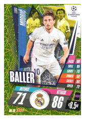 fotbalová kartička 2020-21 Topps Match Attax Champions League Extra Baller BA10 Luka Modrić Real Madrid CF