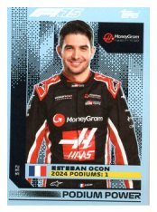 2025 Topps Turbo Attax F1 Moneygram Haas Podium Power 332 Esteban Ocon
