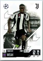 fotbalová kartička 2024-25 Topps Match Attax UEFA Club Competitions 326 Timothy Weah (Juventus)