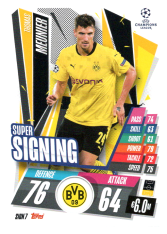 fotbalová kartička 2020-21 Topps Match Attax Champions League SIGN7 Thomas Meunier Borussia Dortmund