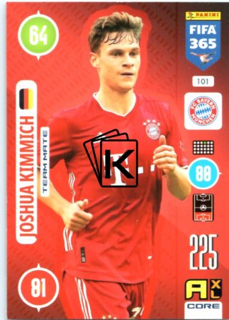 fotbalová karta Panini Adrenalyn XL FIFA 365 2021 Team Mate 101 Joshua Kimmich FC Bayern Munchen