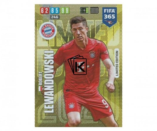 Fotbalová kartička Panini FIFA 365 – 2020 Limited Edition Robert Lewandowski FC Bayern Munchen