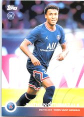 Fotbalová kartička Topps 2021-22 PSG Team Set 11 Nathan Bitumazala RC