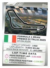 2025 Topps Turbo Attax F1 Track Profiles   141 Autodromo Nazionale Monza