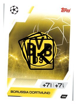 fotbalová kartička 2025-26 Topps Match Attax UCC 190 Team Logo (Borussia Dortmund)