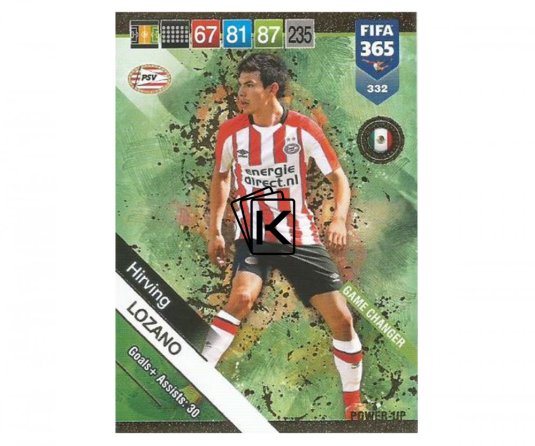 Fotbalová kartička Panini FIFA 365 – 2019 Game Changer 332 Hirving Lozano PSV Eindhoven
