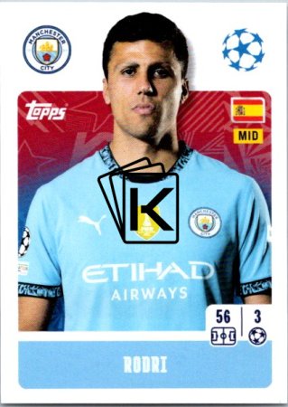 2024-25 Topps Champions League 277 Rodri (Manchester City)
